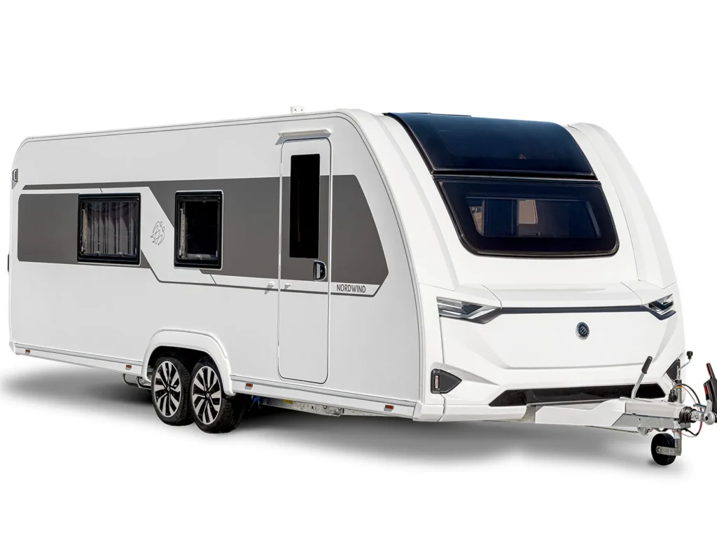 Knaus Nordwind 2027 Wohnwagen Tandemachser Außenansicht